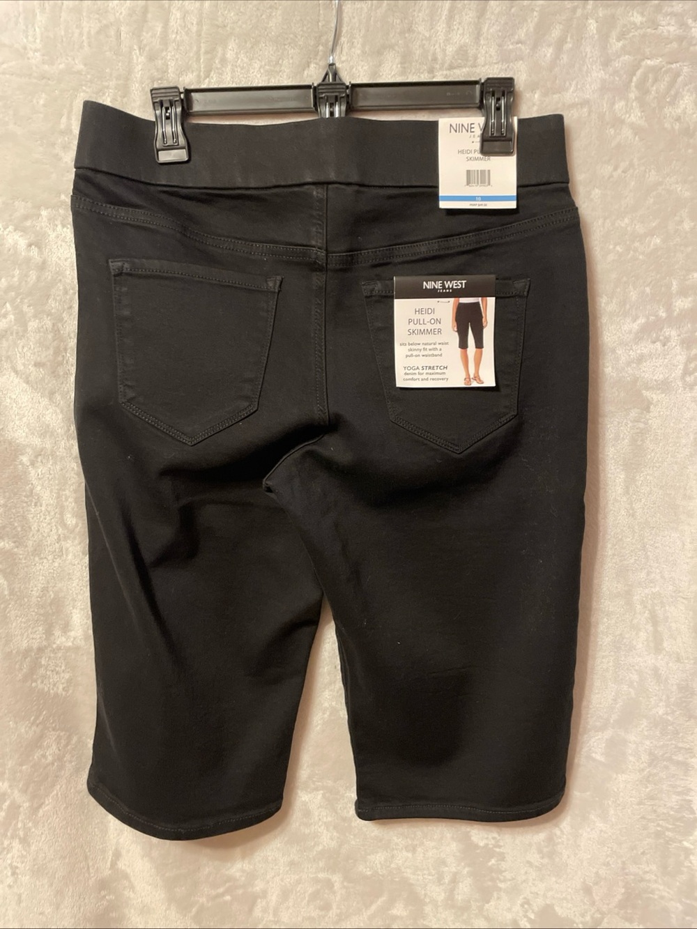 NWT Nine West Black Heidi skimmer Shorts - Picture 2 of 4
